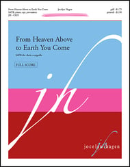 From Heaven Above to Earth I Come SATB choral sheet music cover